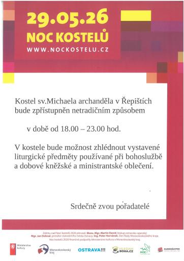 Noc kostelů 29 5 2026